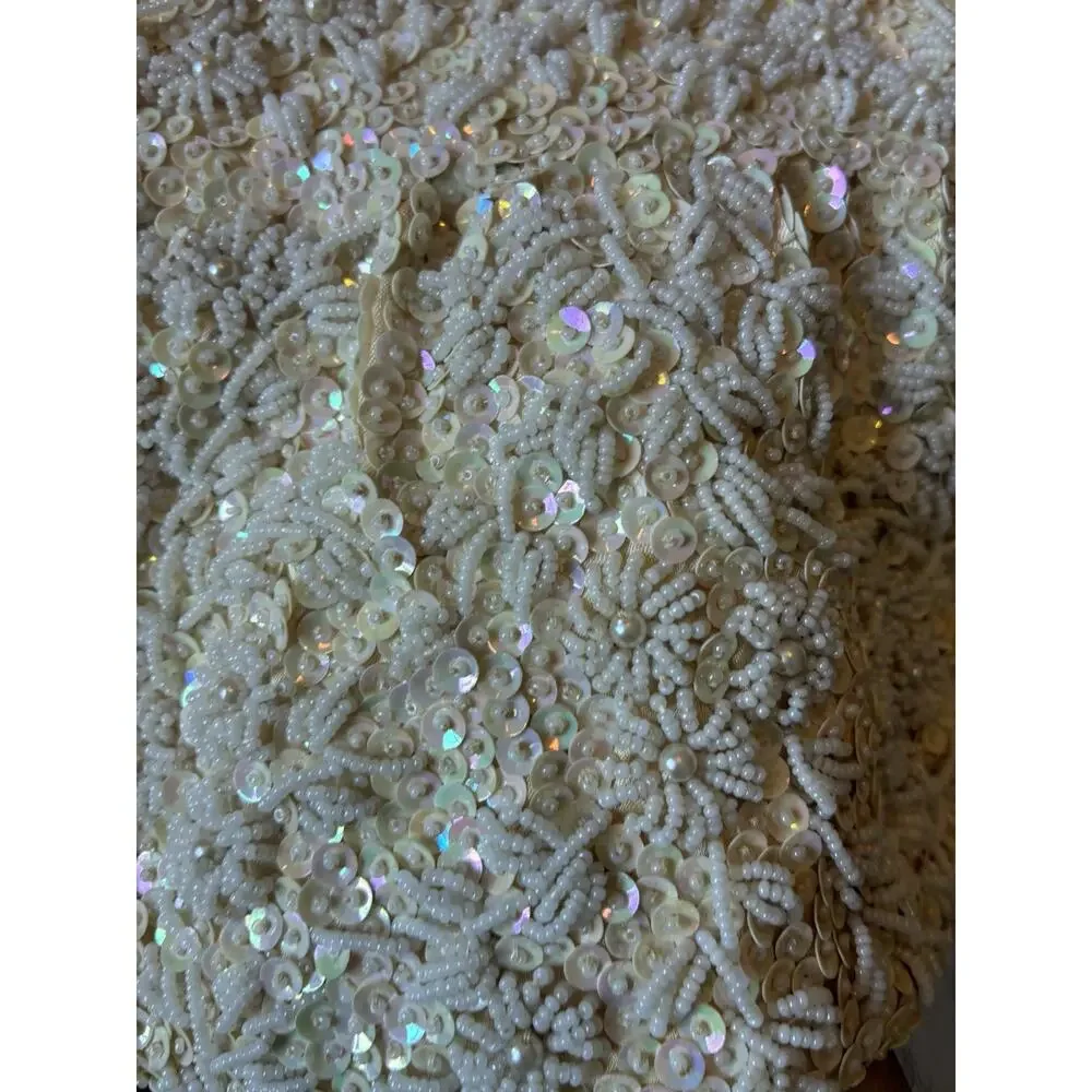 VTG 50s Italian glass beaded sequin evening purse Gold Luxury Hollywood Glam